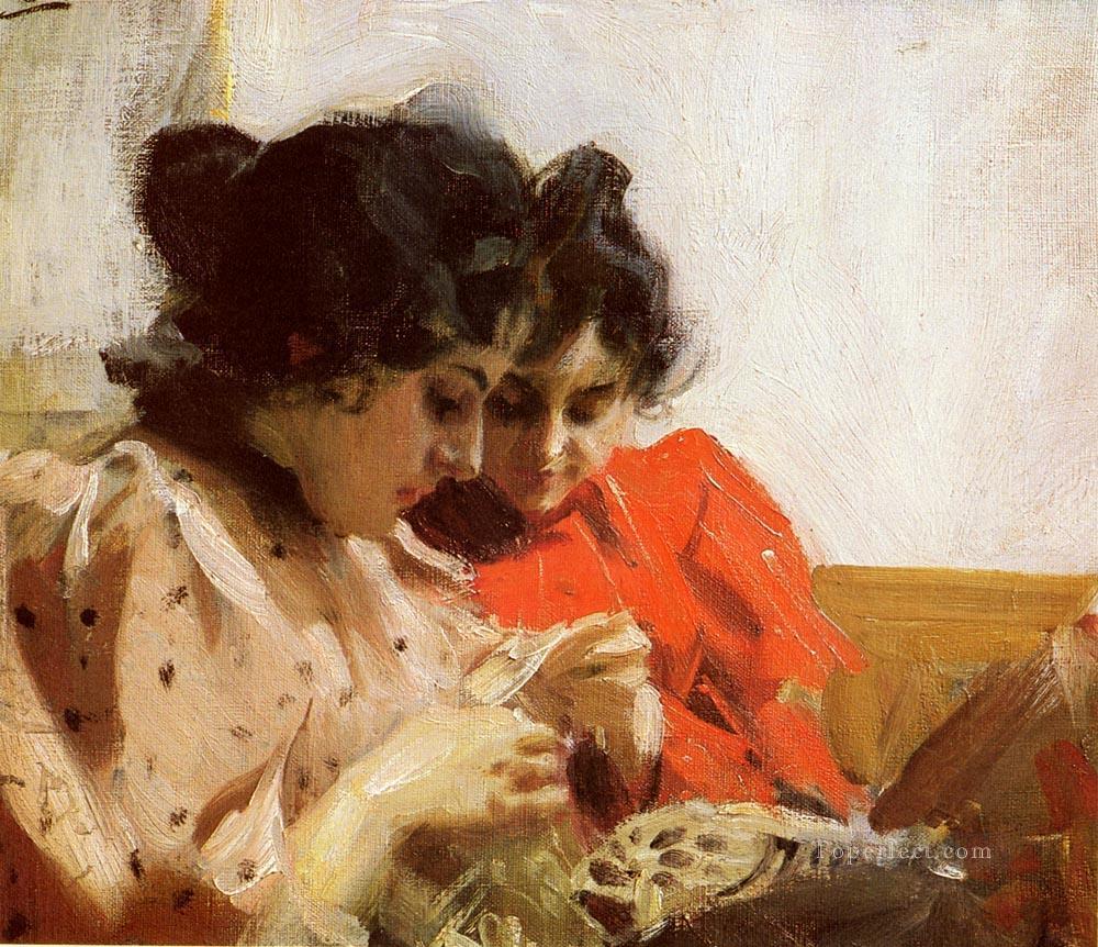Spetssom foremost Sweden Anders Zorn Oil Paintings